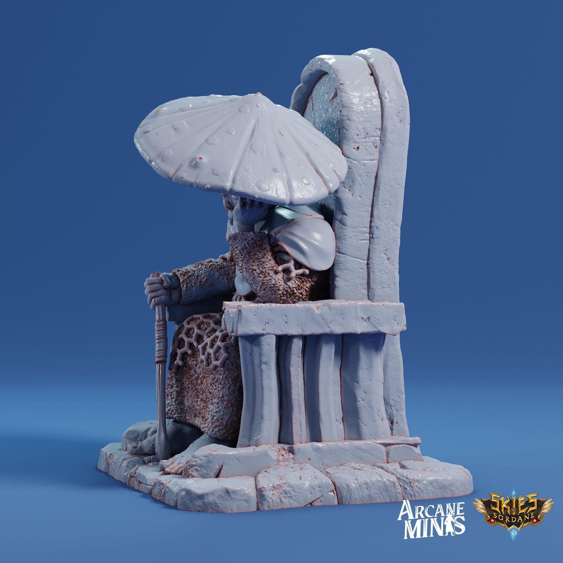 Fungarii Noble- Arcane Minis | 32mm | Junkers Plight | Alien | Mushroom | Fungus | Mold | King