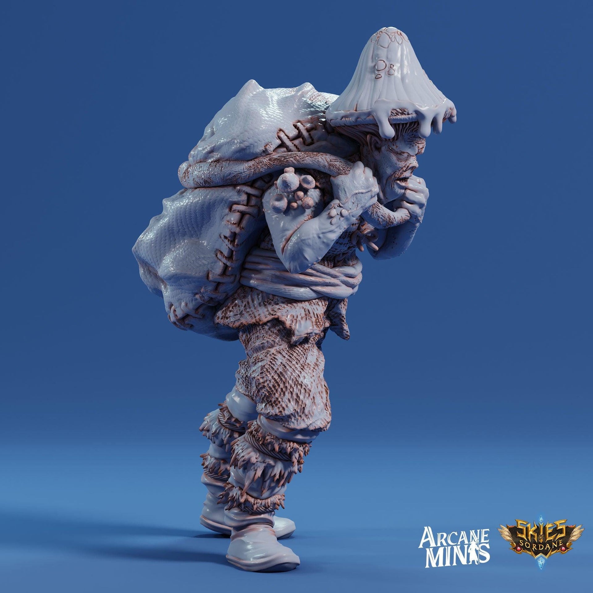 Fungarii Villager 1- Arcane Minis | 32mm | Junkers Plight | Alien | Mushroom | Fungus | Mold | Townsfolk