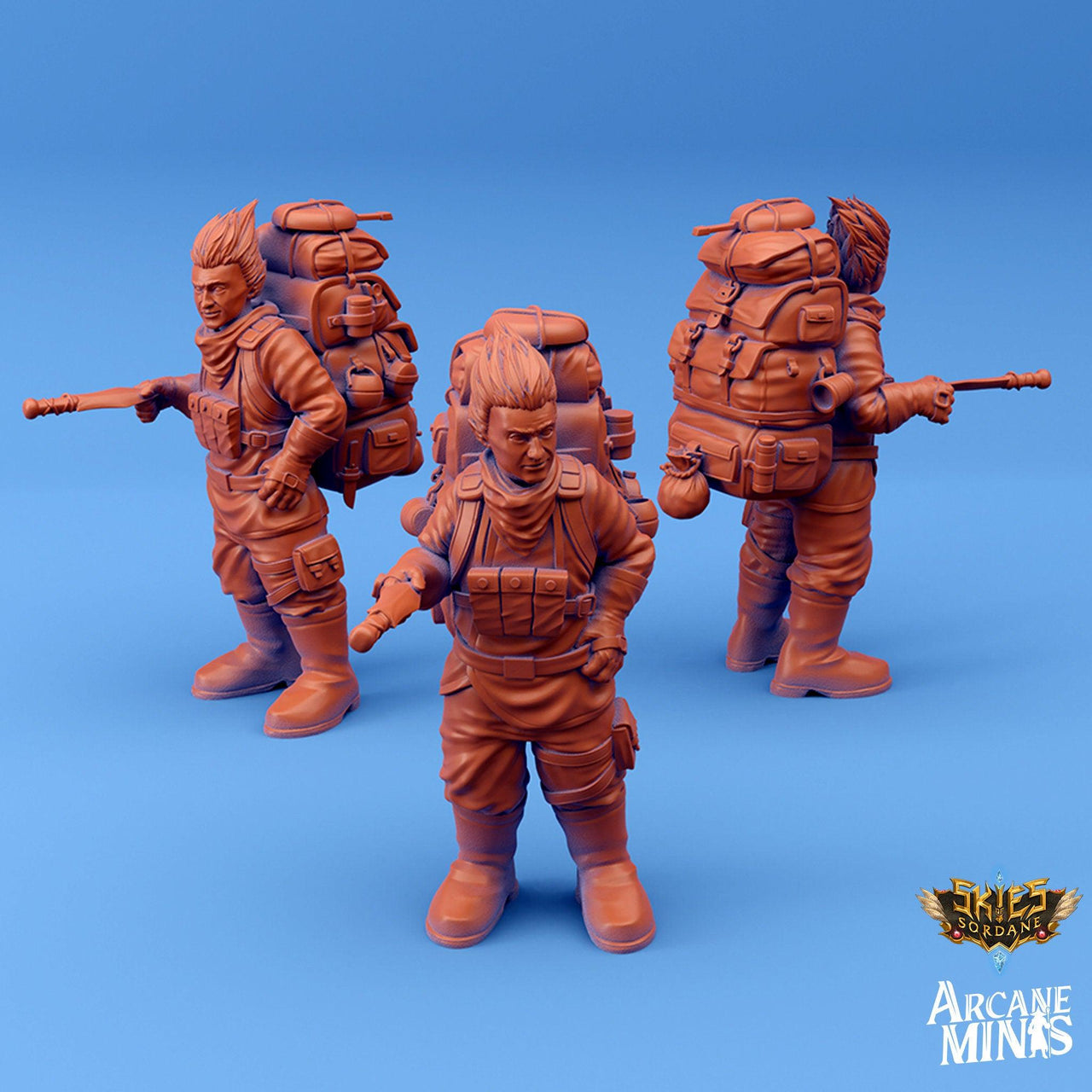 Halfling Explorer - Arcane Minis | 32mm | Pirate | Deckhand | Traveler | Merchant | | Rogue