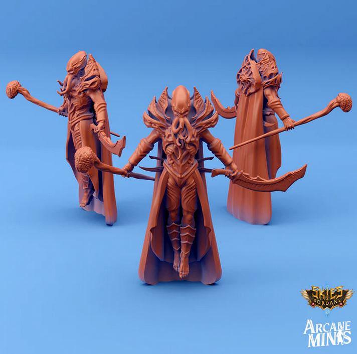 Cuthari Flasyers Wizard - Arcane Minis | 32mm | Pirate | Warlock | Spellblade