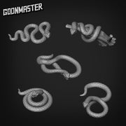 Snakes - Goonmaster Basing Bits | Miniature | Wargaming | Roleplaying Games | 32mm | Basing Supplies | Python