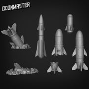 Missile - Goonmaster Basing Bits | Miniature | Wargaming | Roleplaying Games | 32mm | Basing Supplies | War | Army