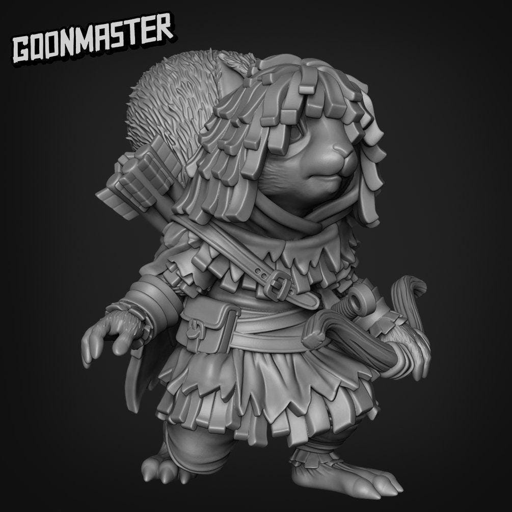 Squirrel Tracker - Goonmaster | Miniature | Wargaming | Roleplaying Games | 32mm | Rogue | Archer | Ranger | Scout