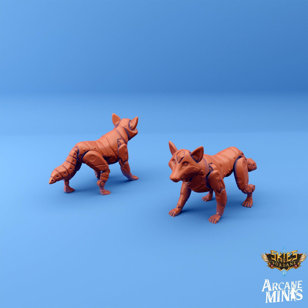 Fox Mechanimal - Arcane Minis | 32mm | Automaton | Mech | Pet | Robot | Steampunk