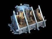 Ruined House 2 - 3DP4U Medieval Town | Miniature | Wargaming | Roleplaying Games | 32mm | Ruin | Playable | Filament | 3d printed
