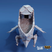 Axel Sky Coach - Arcane Minis | 32mm | Destroyer | Airship | Sails | Pirate Ship