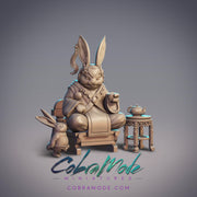 Guanghan Princess Dawn Clouds, Rabbit Empress - CobraMode | Miniature | Wargaming | Roleplaying Games | 32mm | Throne