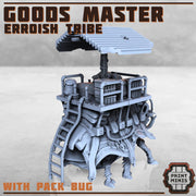 Erroish Goods Master - Print Minis | Sci Fi | Light Infantry | Imperial | 28mm Heroic | Mount | Scout | Wastelander | Trader | Merchant