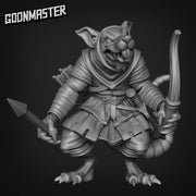 Rat Archer - Goonmaster | Miniature | Mighty Meerkat  | Wargaming | Roleplaying Games | 32mm | Soldier | Mercenary | Warband