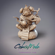 Hikiga Spirit Binder Ginchiyo, Toad Priest - CobraMode | Miniature | Wargaming | Roleplaying Games | 32mm | 54mm | Shaman | Frog | Giant