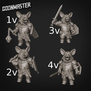 Corgi Knights - Goonmaster | Miniature | Wargaming | Roleplaying Games | 32mm | Collective | Fighter | Paladin