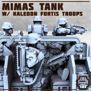 Mimas Heavy Tank, Troop Carrier - Print Minis | Sci Fi | Tank | Crawler | Kaledon Fortis | Imperial