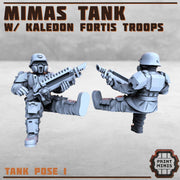 Mimas Heavy Tank, Troop Carrier - Print Minis | Sci Fi | Tank | Crawler | Kaledon Fortis | Imperial