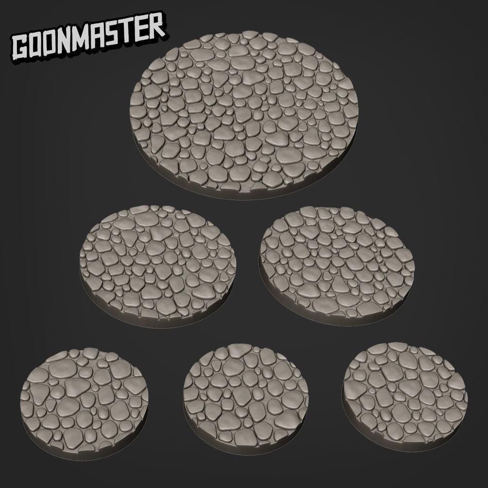 Cobblestone Bases  - Goonmaster | Wargaming | Roleplaying Games | 25mm | 35mm | City | Town | 25mm | 35mm | 50mm
