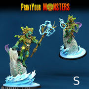 Searakin, Fish folk Warriors - Print Your Monsters | D&D  | 32mm | Mermen | Fishfolk | Deapsea