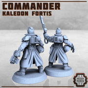 Kaledon Commander - Print Minis | Sci Fi | Light Infantry | Imperial | 28mm Heroic | Guard | Captain | General