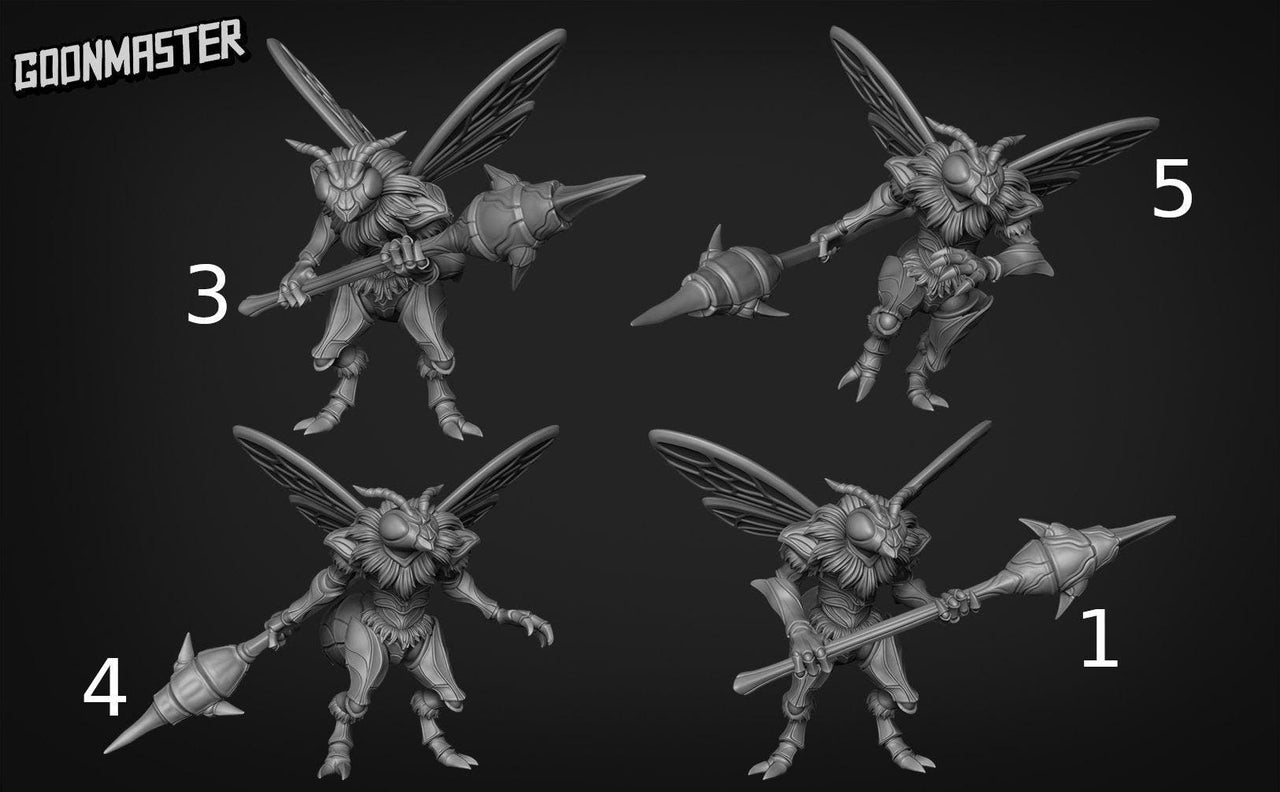 Light Bee - Goonmaster | Miniature | Humble Bee | Wargaming | Roleplaying Games | 32mm | Bug Folk | Wasp | Insect