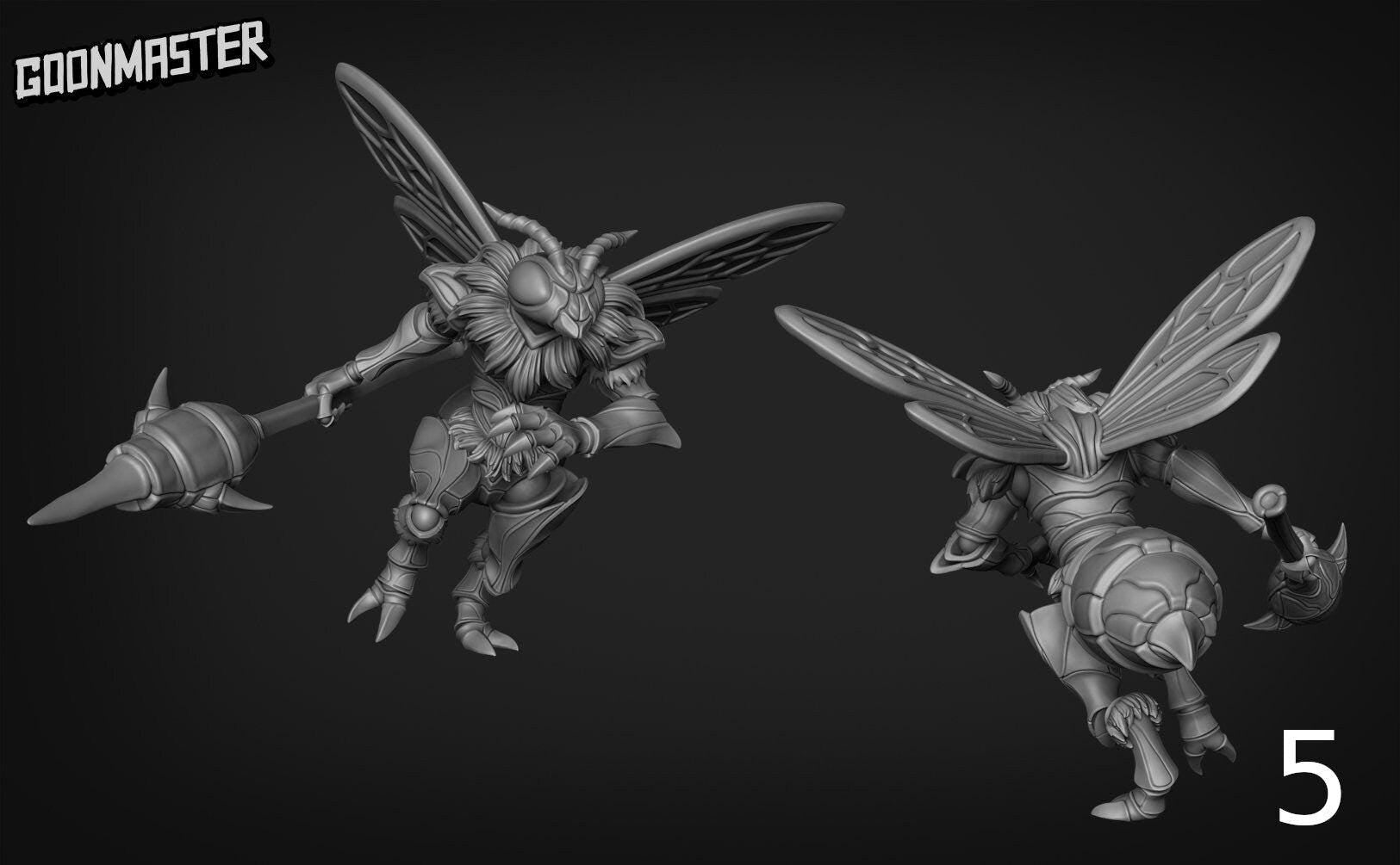 Light Bee - Goonmaster | Miniature | Humble Bee | Wargaming | Roleplaying Games | 32mm | Bug Folk | Wasp | Insect