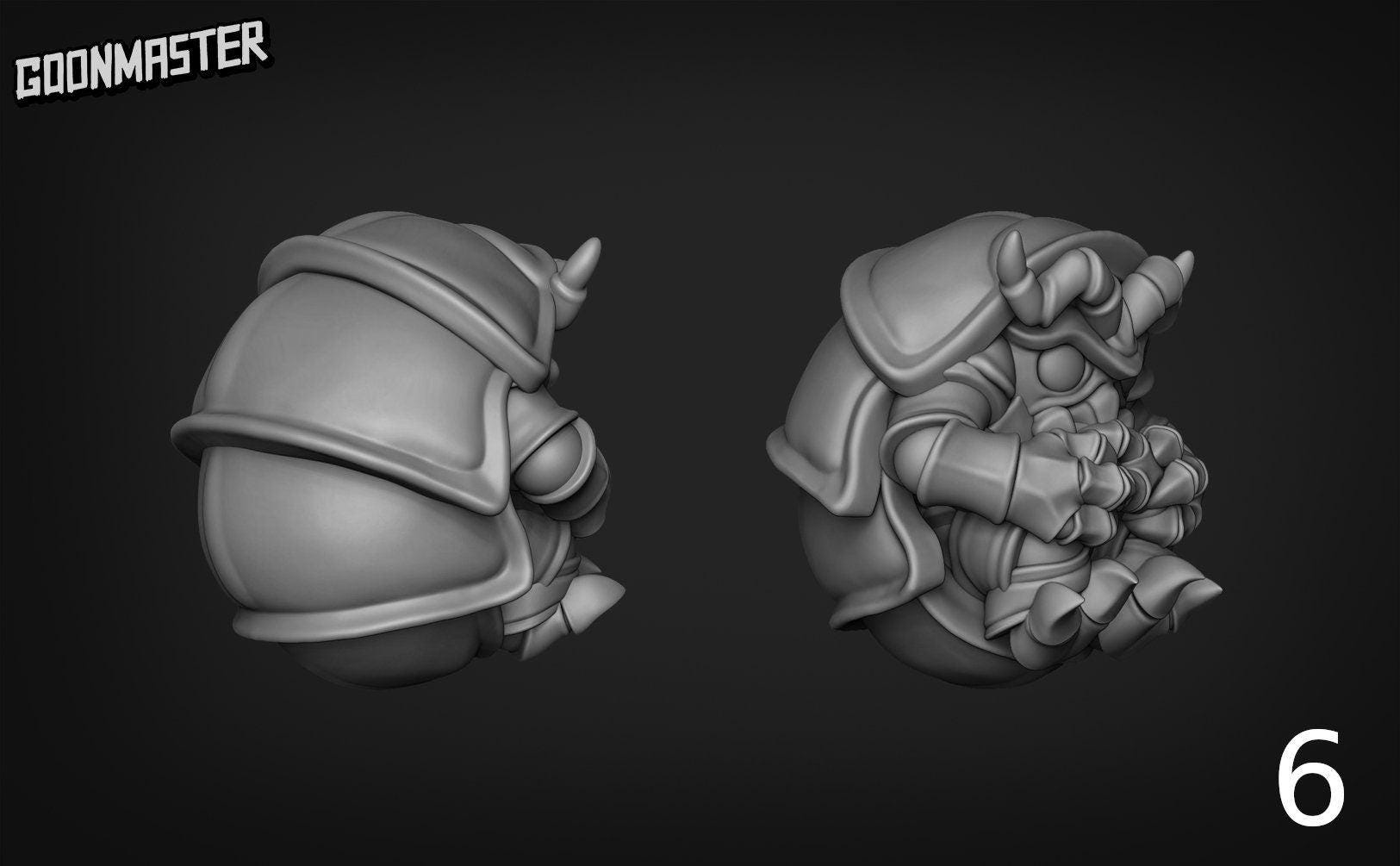 woodlouse Folk  - Goonmaster | Miniature | Humble Bee | Wargaming | Roleplaying Games | 32mm | Bug Folk | Pill bug | Isopod