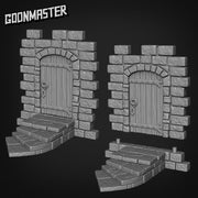 Gruff Goat Diorama Fight Scene - Goonmaster | Wargaming | Roleplaying Games | 32mm | Crocodile Skeleton