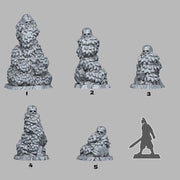 Ancient Crusader Tombs Scatter Terrain - Fantastic Plants and Rocks