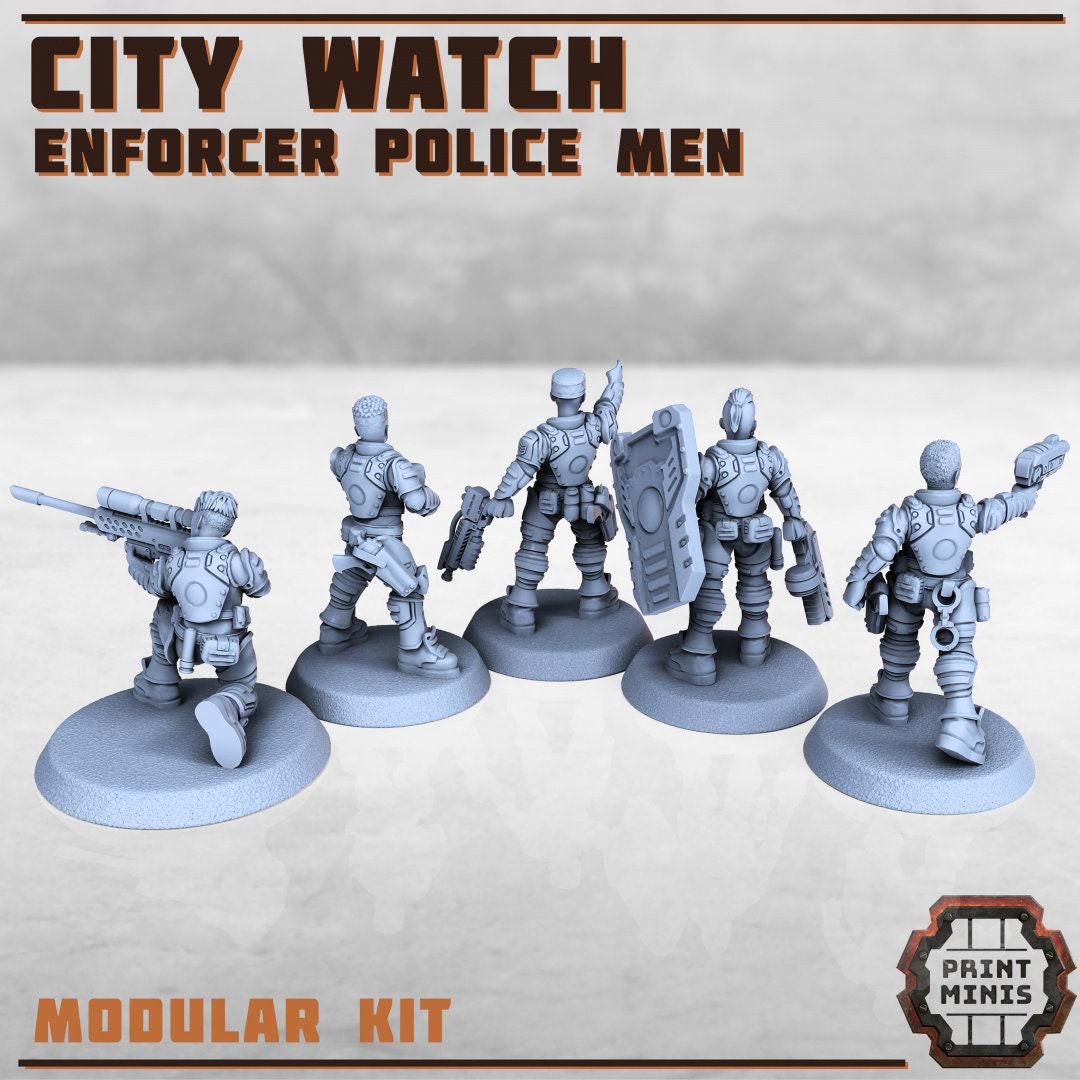 City Watch, Enforcer Police - Print Minis