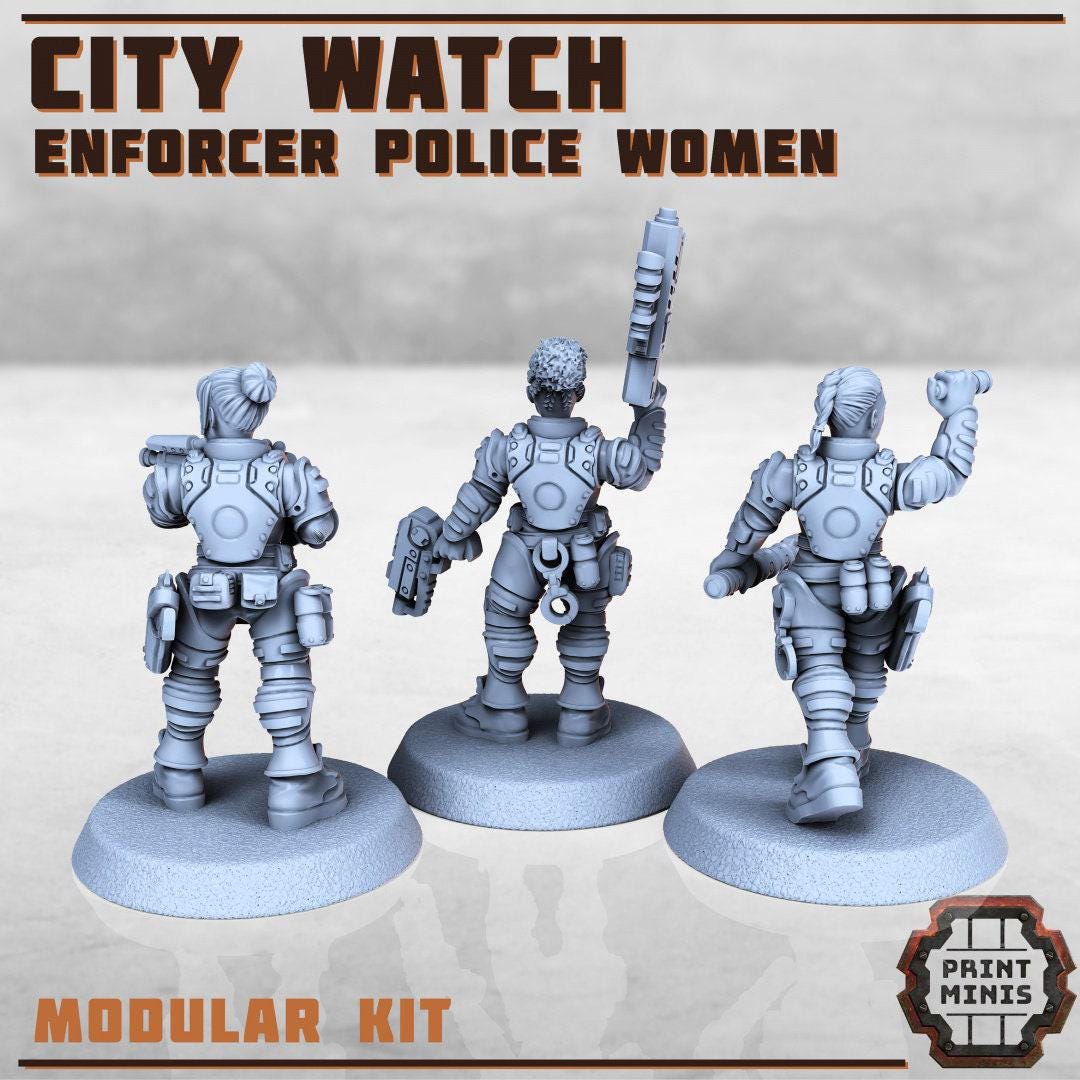 City Watch, Enforcer Police - Print Minis