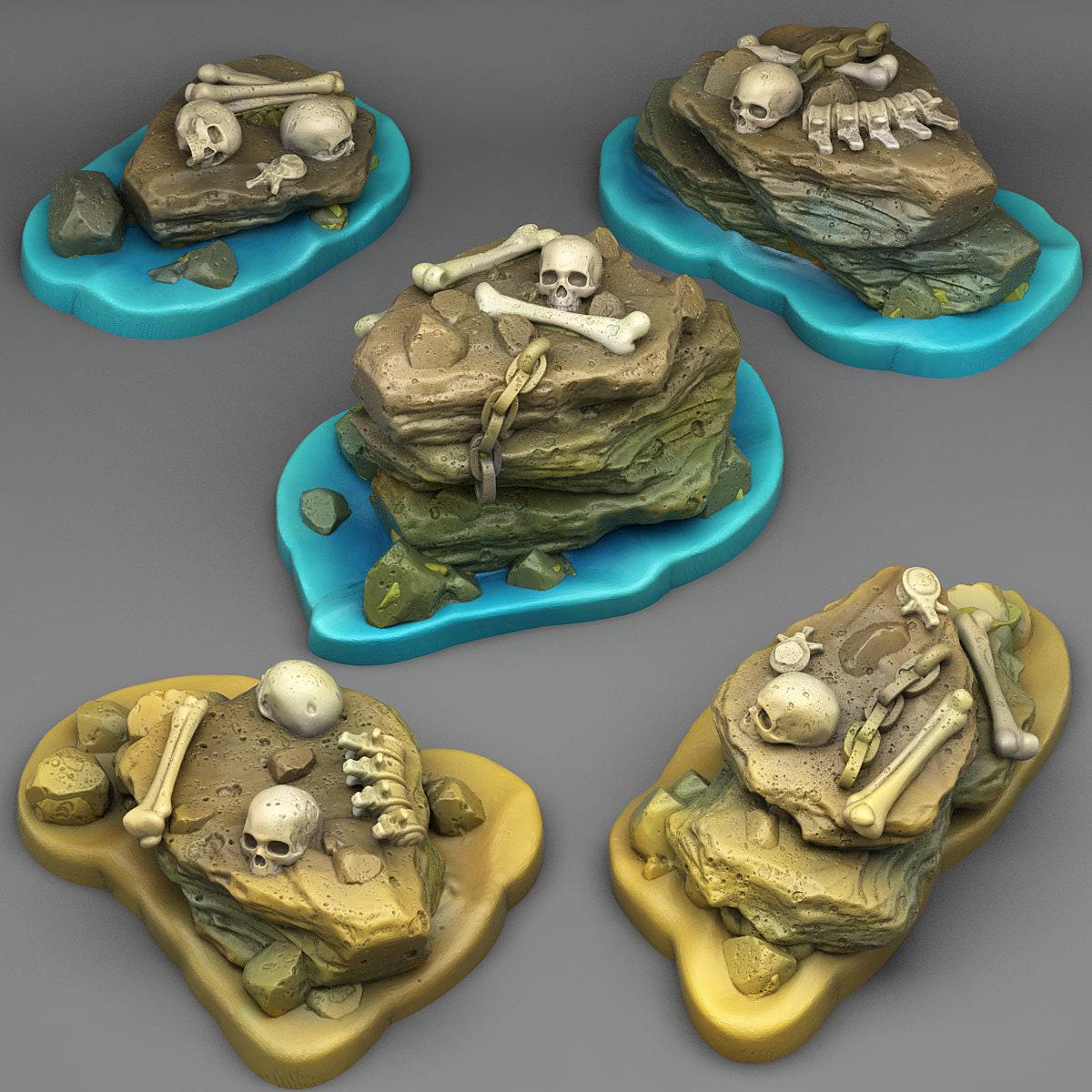 Pirate Stones Scatter Terrain - Fantastic Plants and Rocks