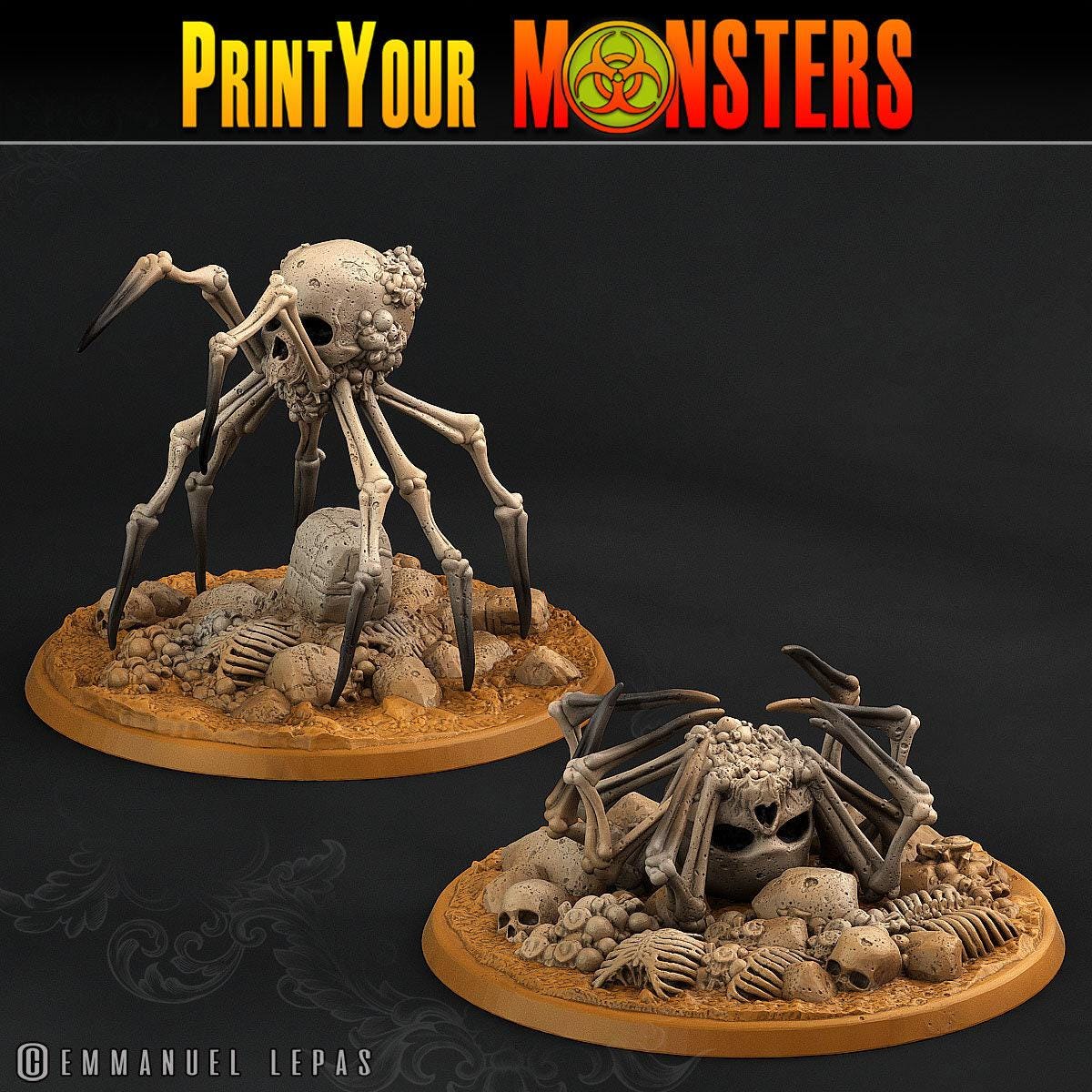 Bone Spiders - Print Your Monsters