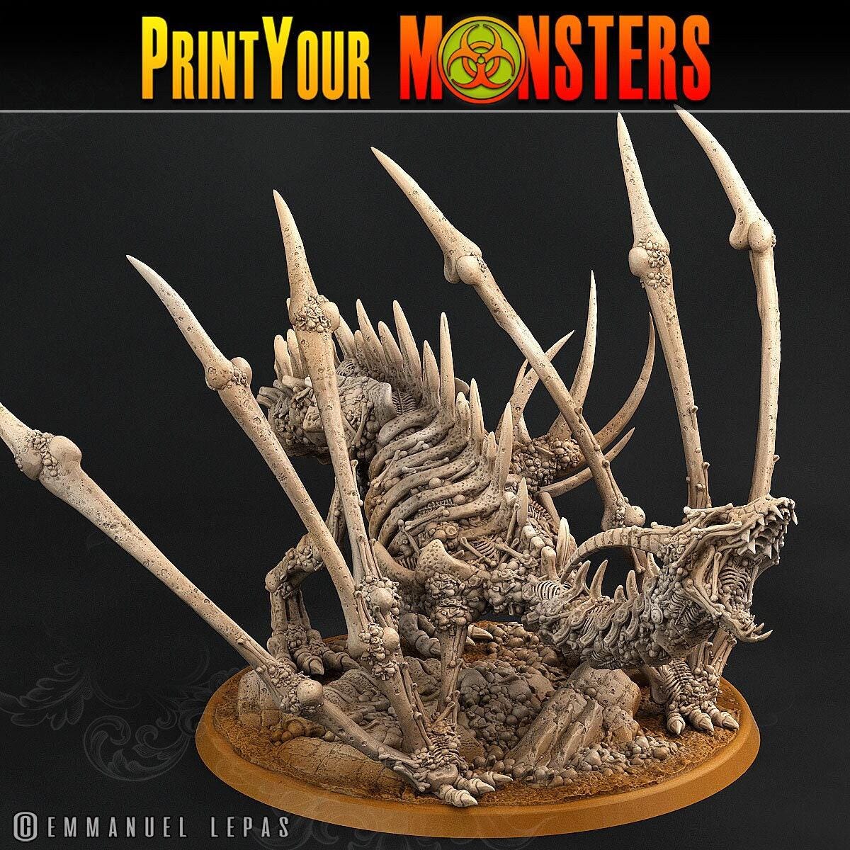 Screaming Bone Dragon- Print Your Monsters
