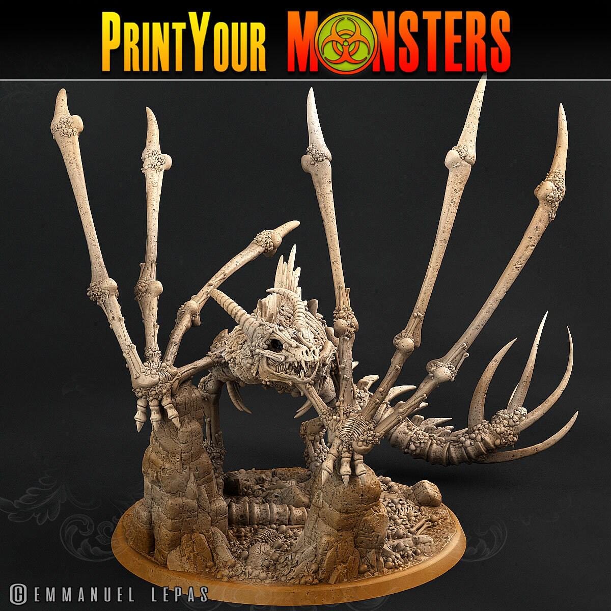 Bone Dragon- Print Your Monsters