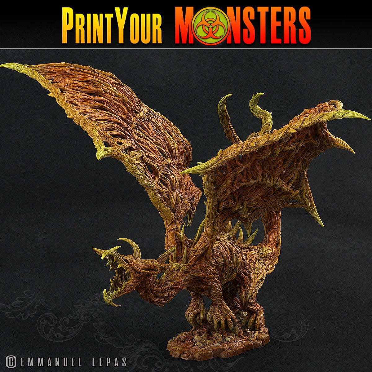 Nightmare Forest Dragon - Print Your Monsters
