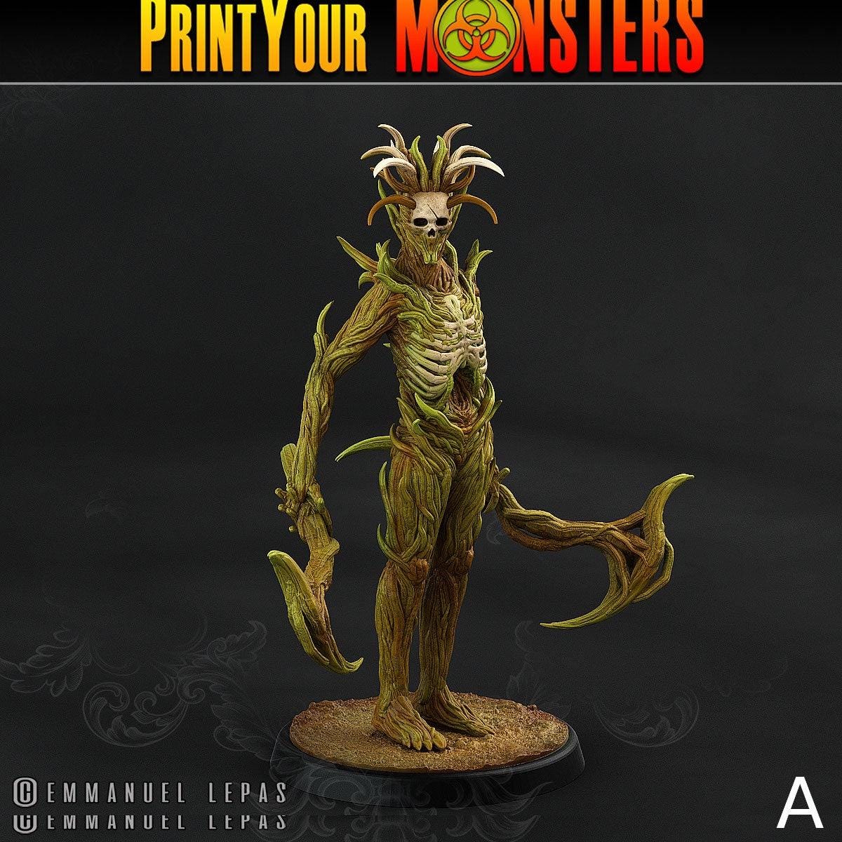 Dark Tree Men, Dryad Demons - Print Your Monsters