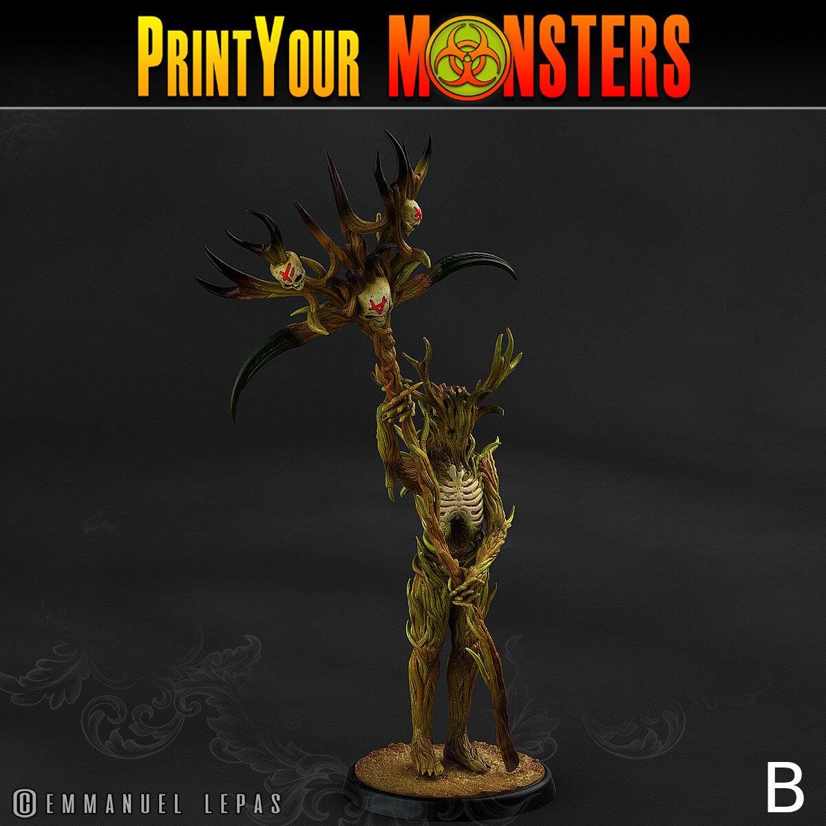 Dark Tree Men, Dryad Demons - Print Your Monsters