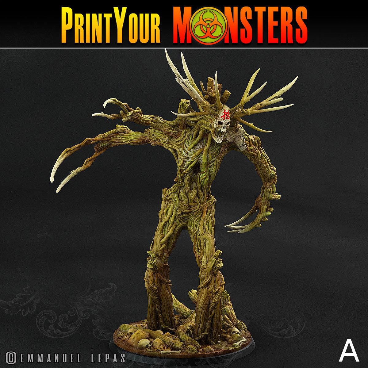 Dark Tree Men, Dryad Demons - Print Your Monsters