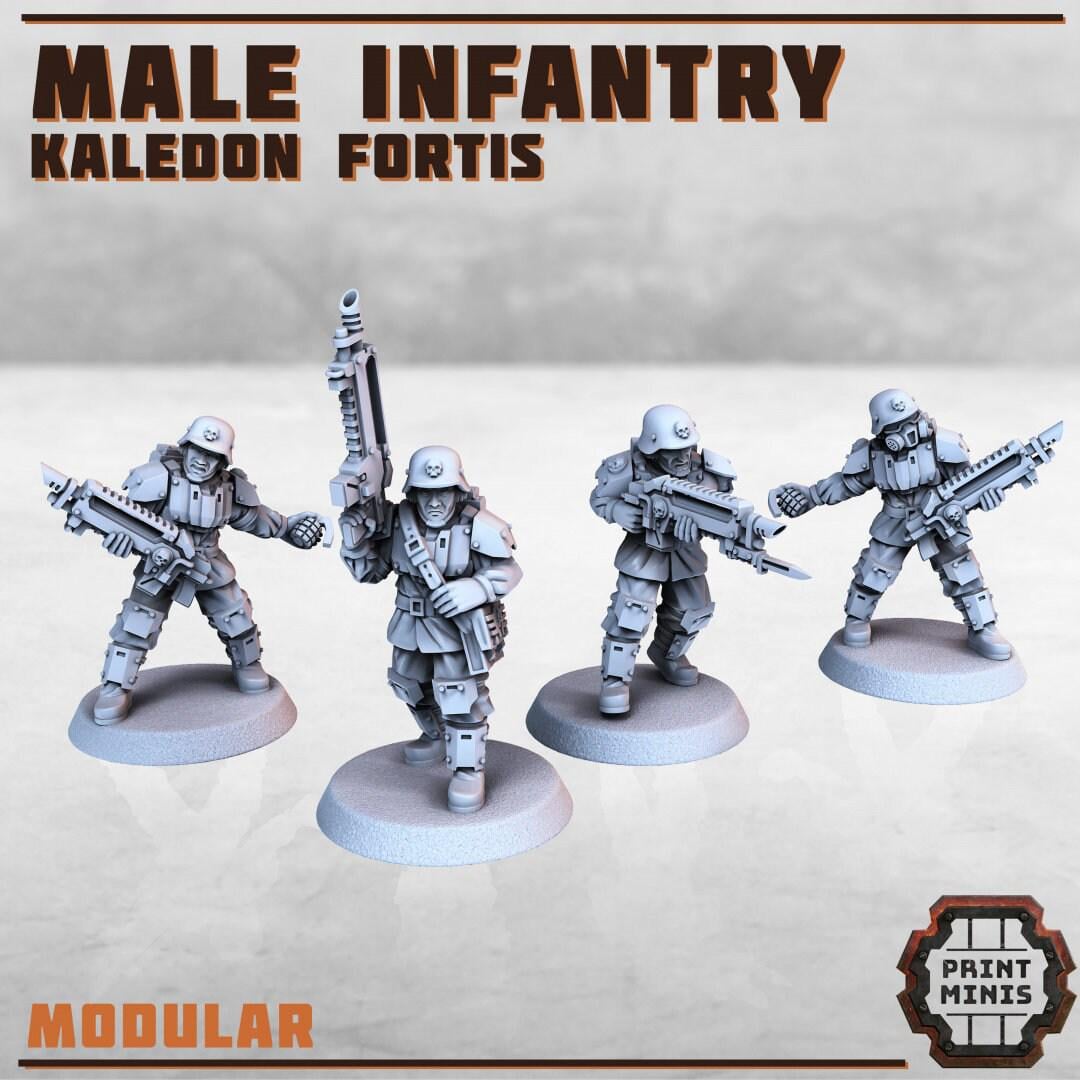 Kaledon Imfantry - Print Minis