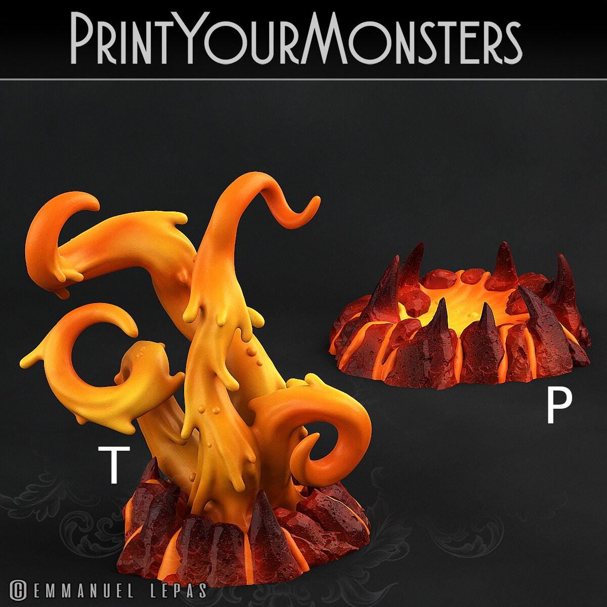 Infernal Magma Tentacles - Print Your Monsters