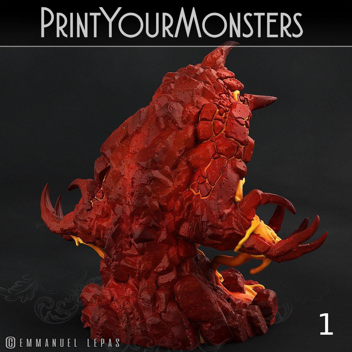 Infernal Magma Elementals - Print Your Monsters