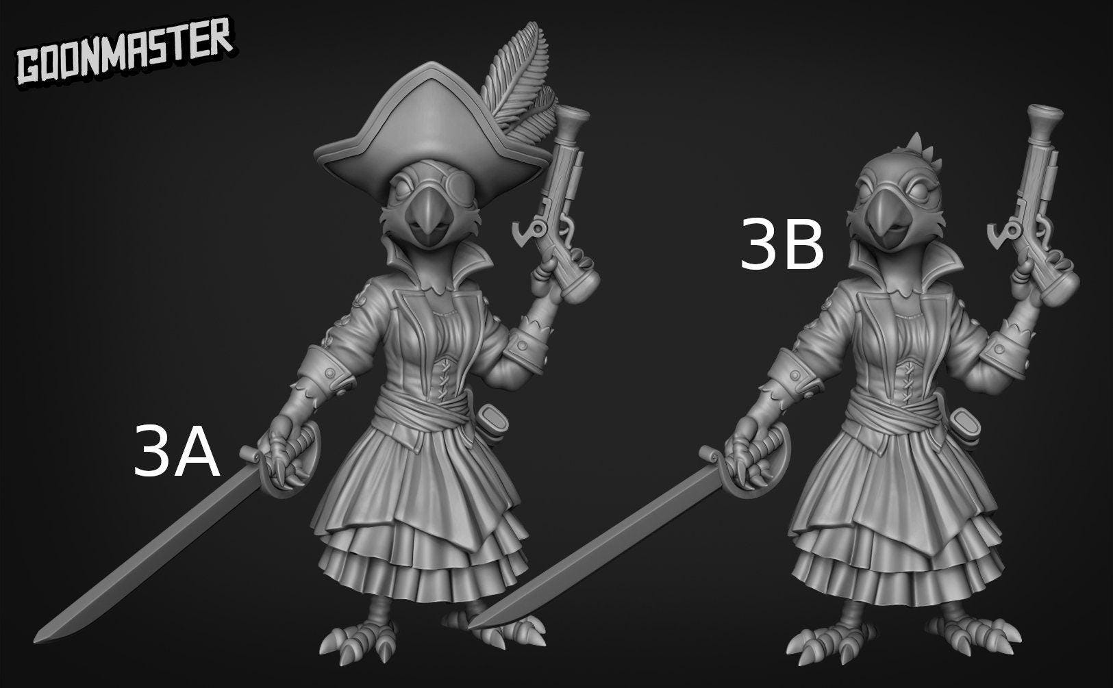Female Parrot Pirate - Goonmaster