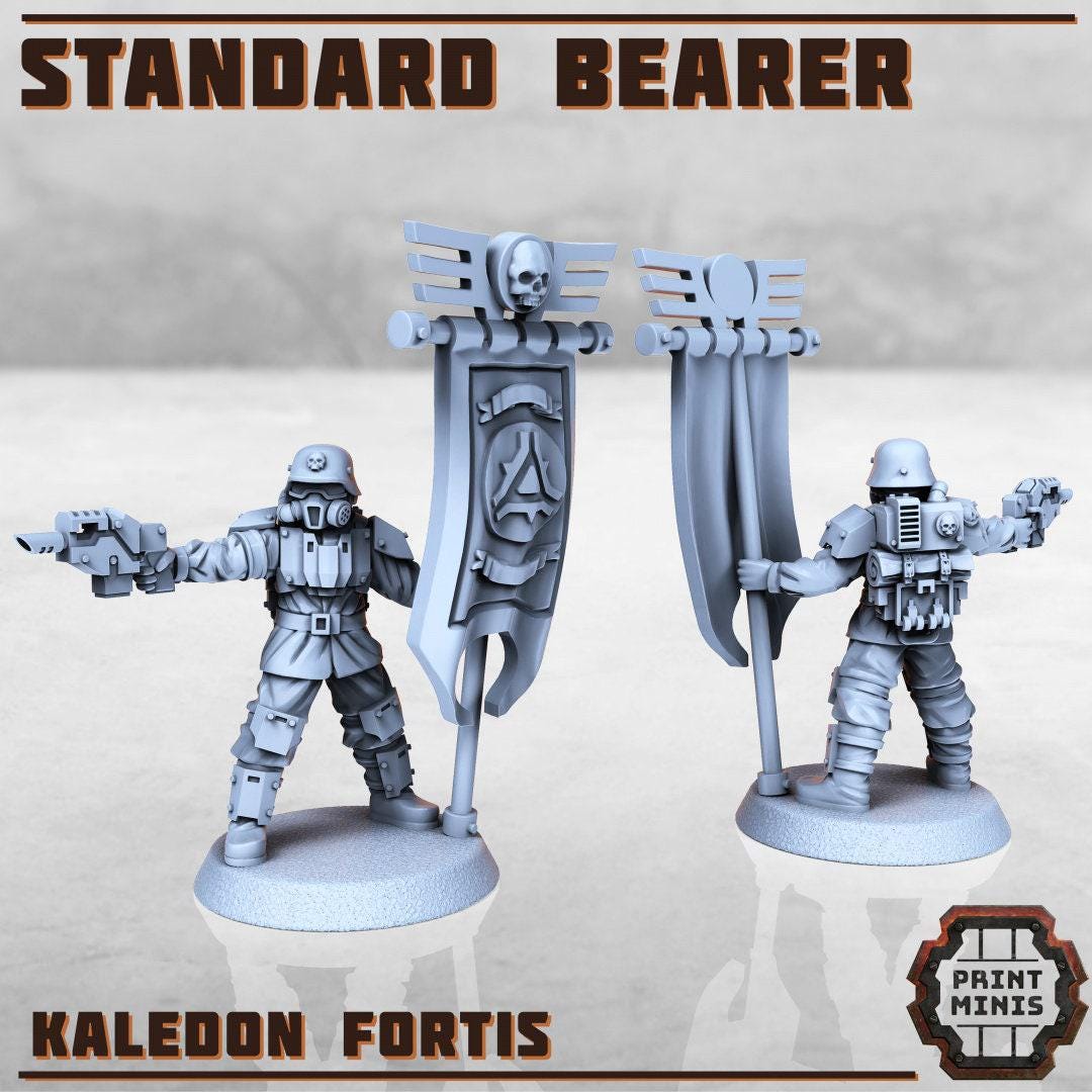 Kaledon Standard Bearer - Print Minis