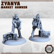 Zyanya, Market Hawker - Print Minis