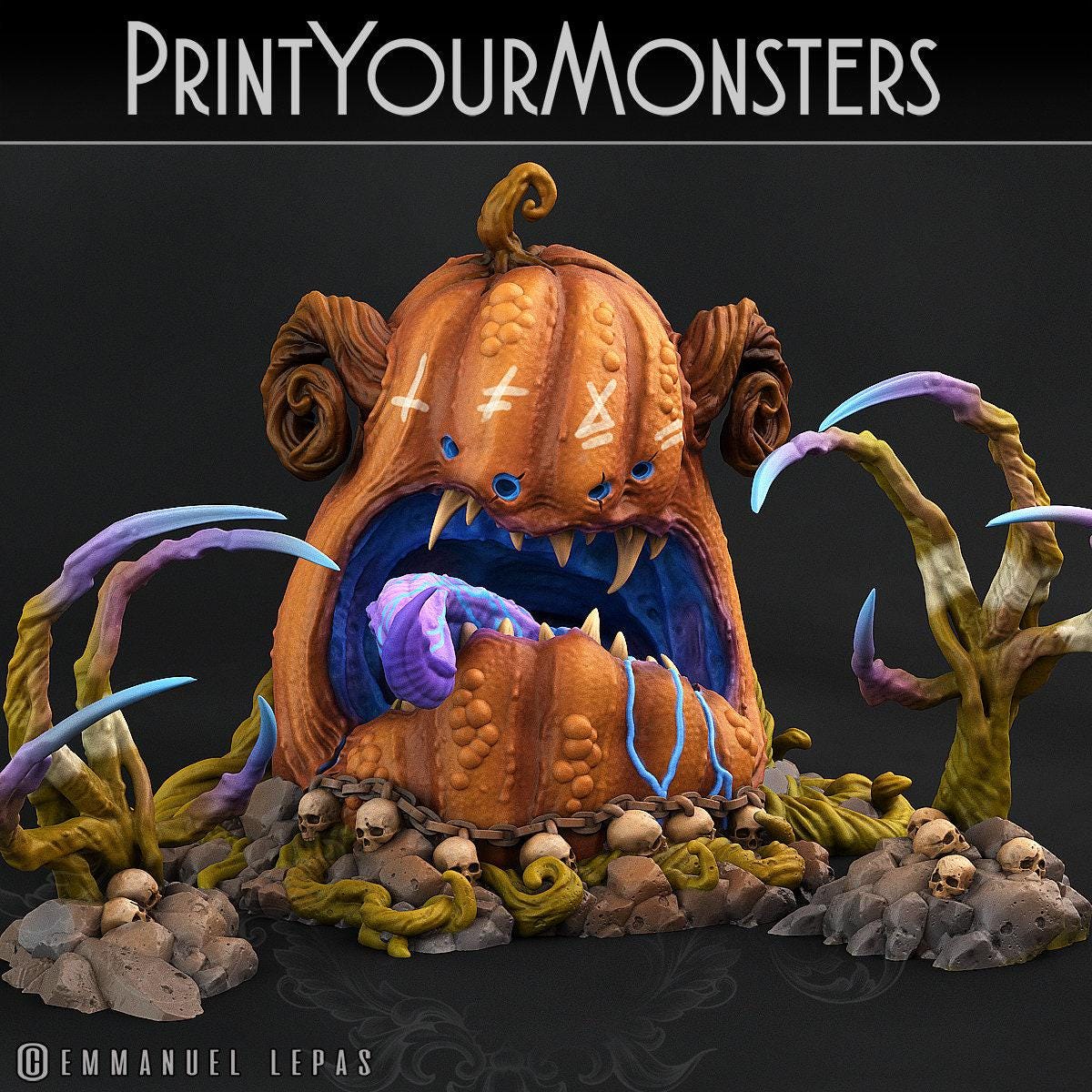 Giant Pumpkin Ogre - Print Your Monsters