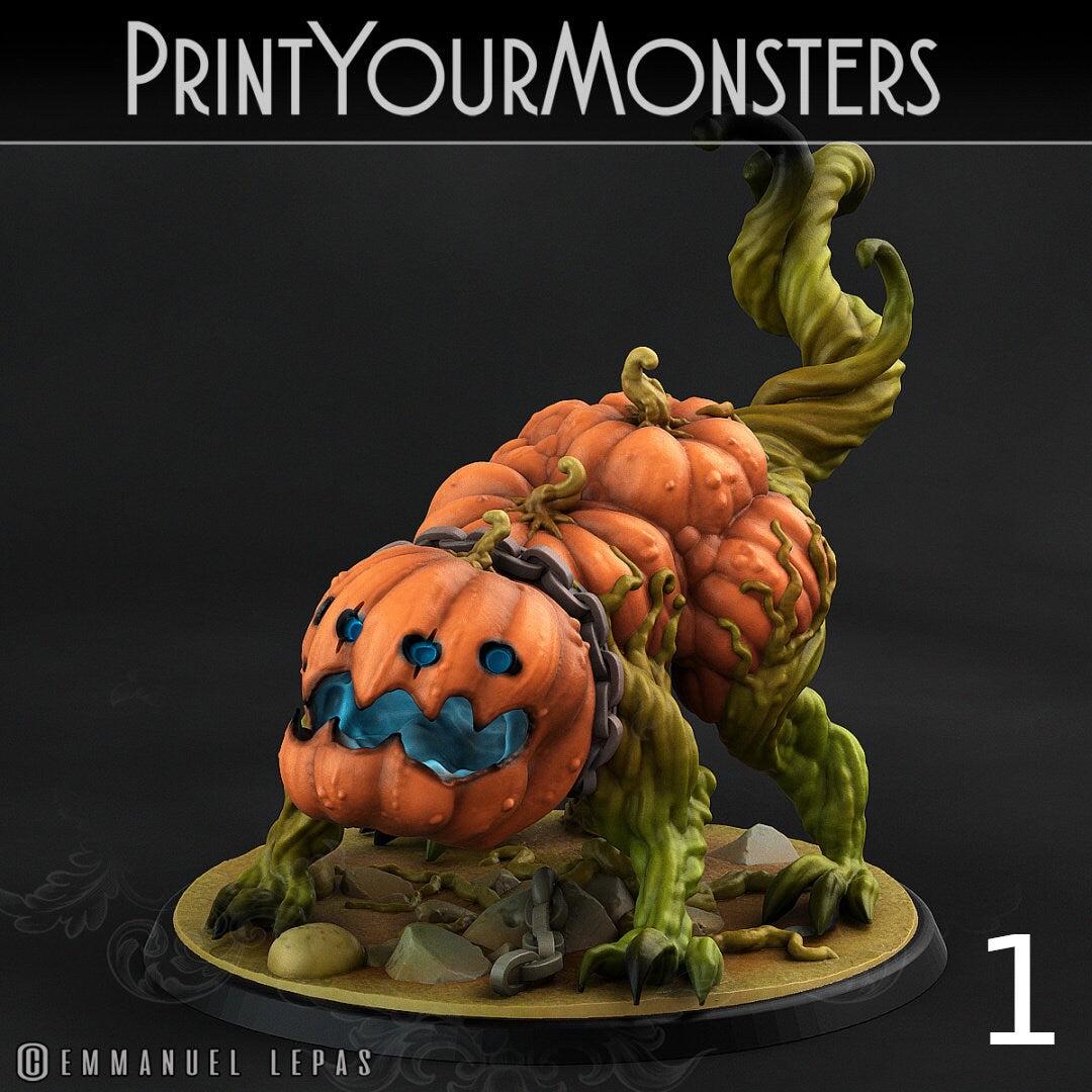 Dangerous Pumpkin Dog - Print Your Monsters