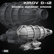Kirov D-12, Armed Airship Drone - Print Minis