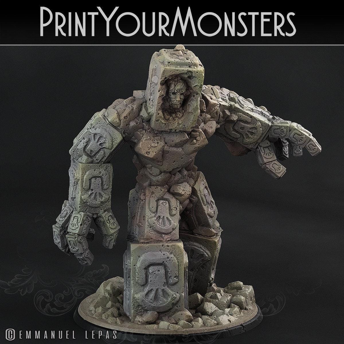 Rock Golem - Print Your Monsters