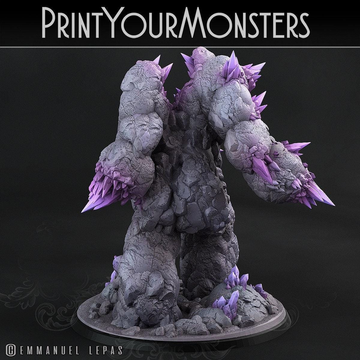 Amethyst Golem - Print Your Monsters
