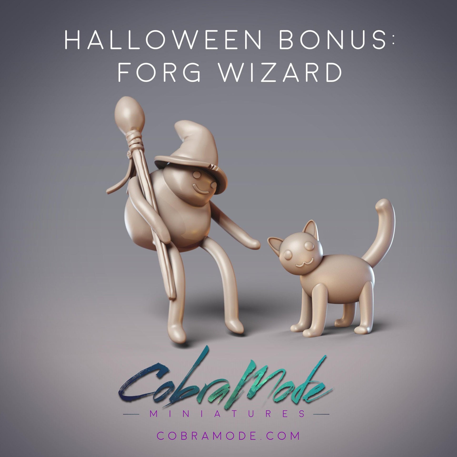 Forg Wizard. Weird little frog Friend - CobraMode | 28mm and 32mm | Wargaming | DnD | Tabletop Roleplaying