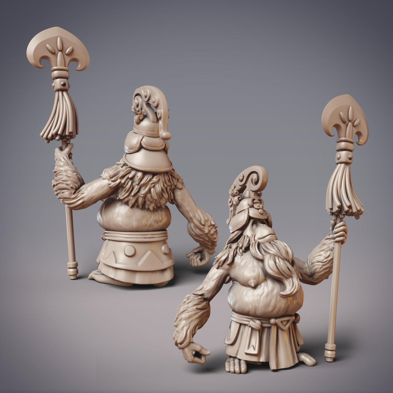 Sarugami Zuijin Koga, Orangutan Guard - CobraMode | 28mm and 32mm | Wargaming | DnD | Tabletop Roleplaying