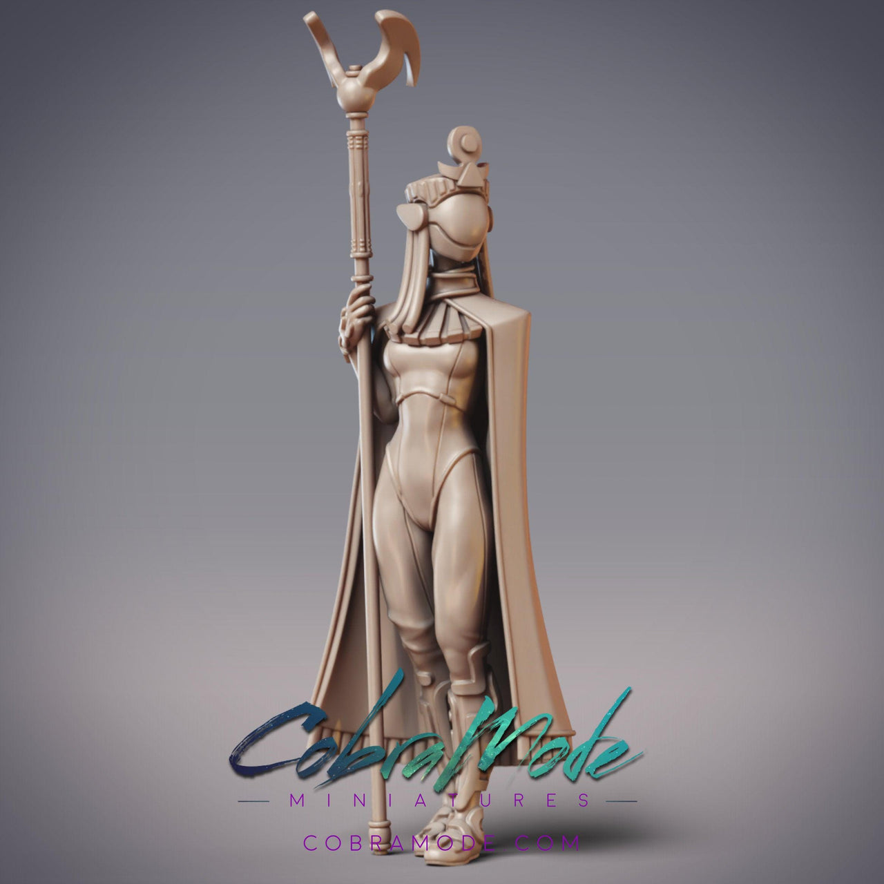 Ahurazad Agent Dumara-Tel, Robot Priestess - CobraMode - CobraMode | 28mm and 32mm | Wargaming | DnD | Tabletop Roleplaying