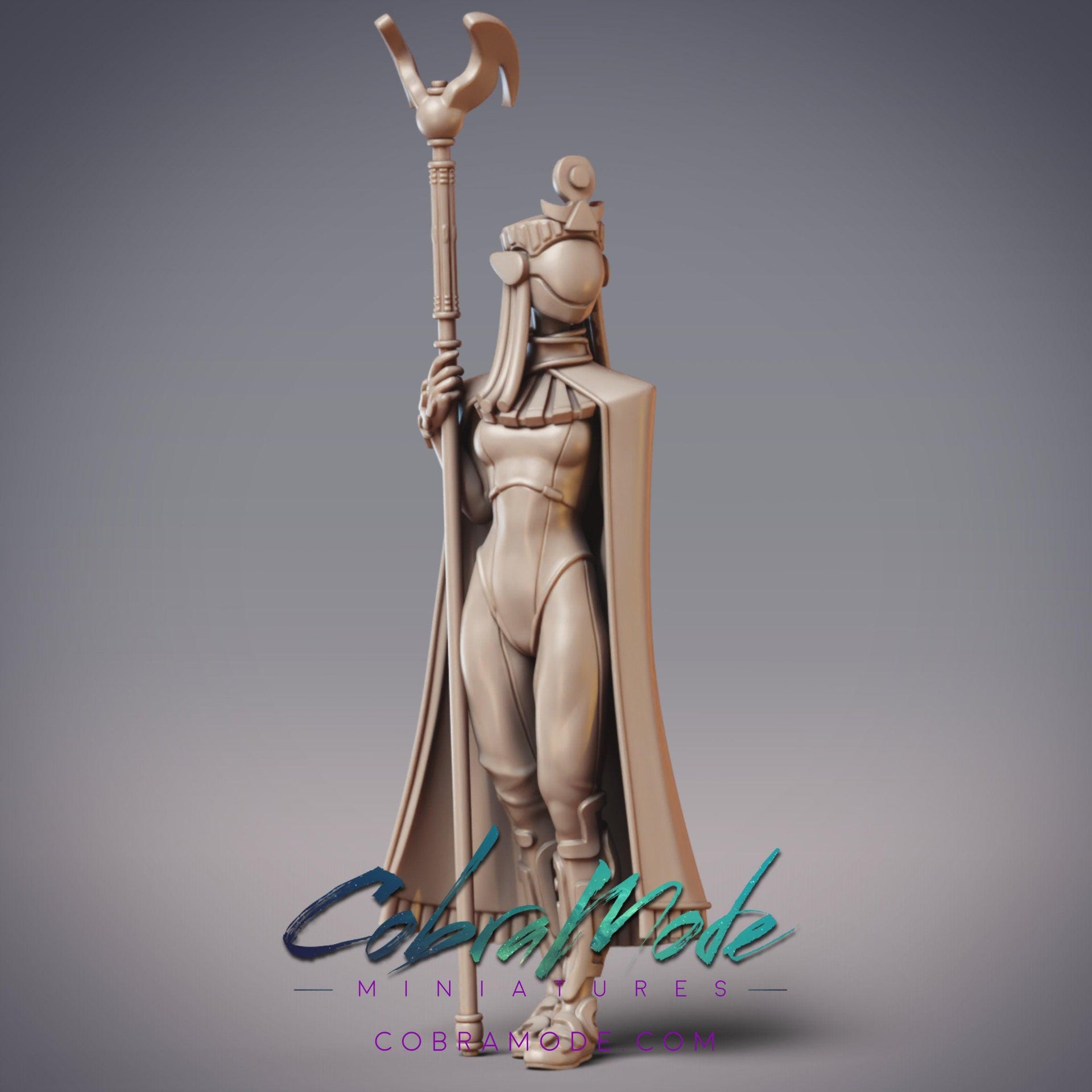 Ahurazad Agent Dumara-Tel, Robot Priestess - CobraMode - CobraMode | 28mm and 32mm | Wargaming | DnD | Tabletop Roleplaying